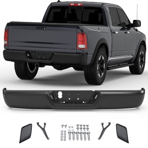 Black rear bumper - rear, for